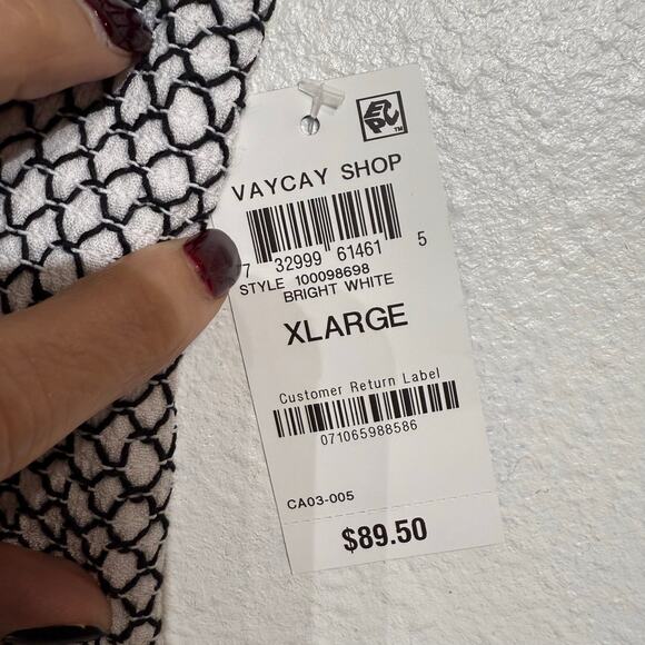 INC International Concepts White Smocked Waist Convertible Skirt Sz XL NWT - Picture 9 of 14